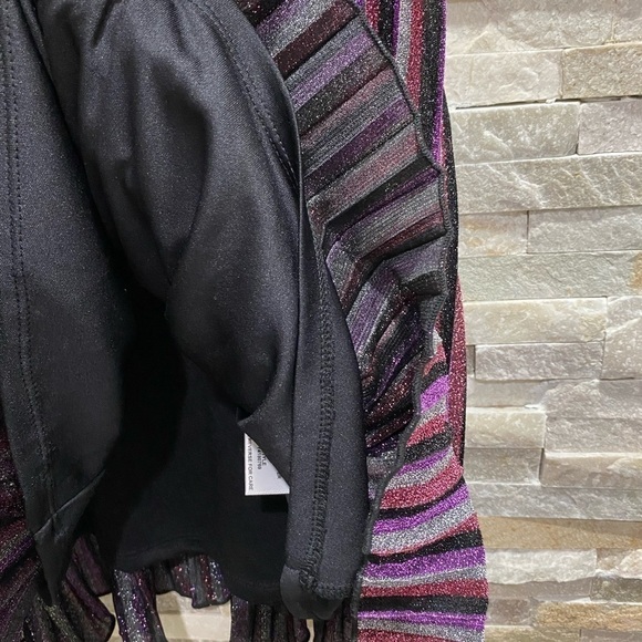 AVA & Yelly Shimmer Stripe Shift Dress Size 16 - Picture 10 of 14